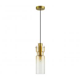 Odeon light 5057/1A PENDANT ODL24 323 золотой/янтарный/металл/стекло Подвес E27 1*40W SCROW 